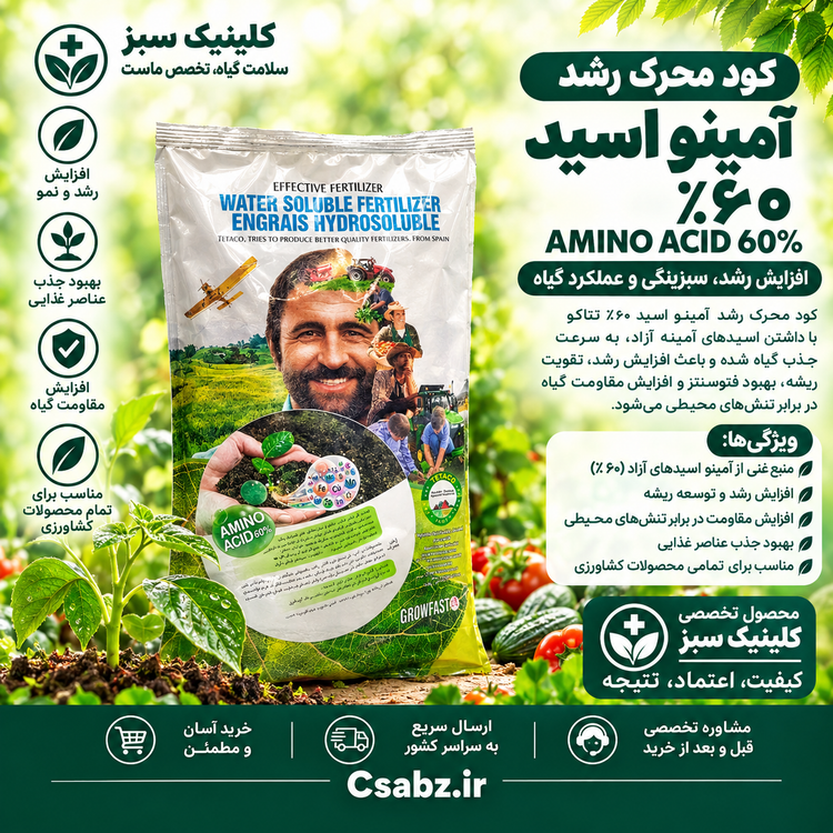 آمینو اسید ۶۰٪